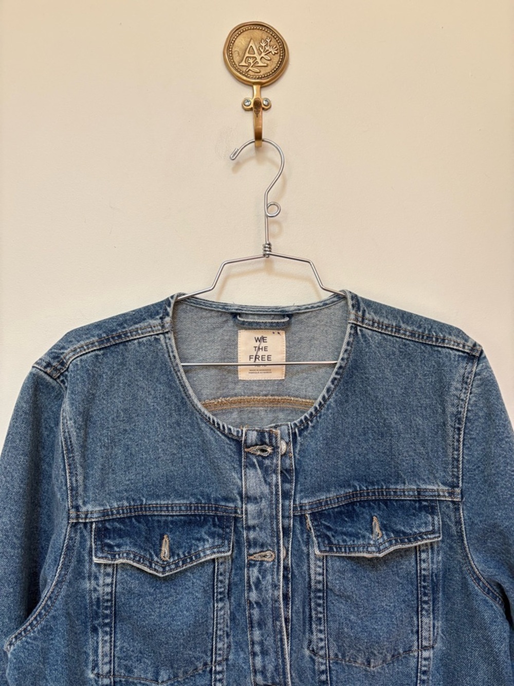 NWOT Free People We The Free Lula Denim Jacket Size XL - Picture 5 of 15
